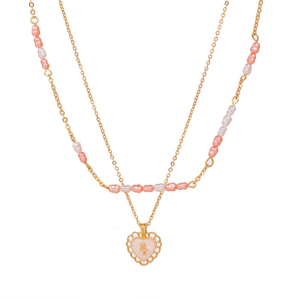 Vòng cổ mặt hình vỏ sò đính ngọc trai thời trang cho nữ