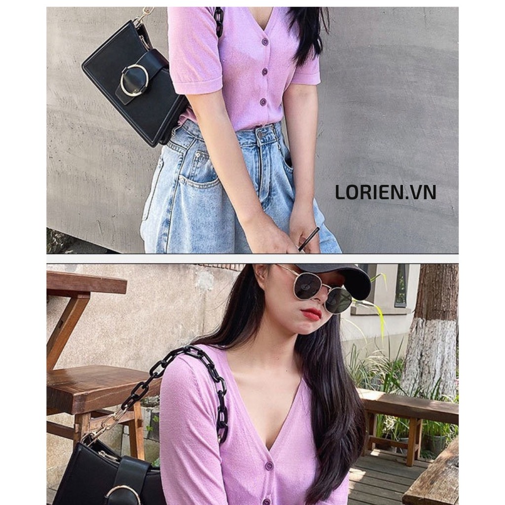 Túi đeo vai nữ, kẹp nách da mềm trơn siêu xinh hàng đẹp-TÚI KẸP NÁCH PHỐI XÍCH MÀU GT 440 | BigBuy360 - bigbuy360.vn