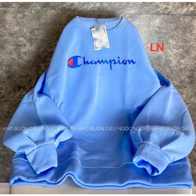 Áo nỉ bo chữ đỏ xanh LN11