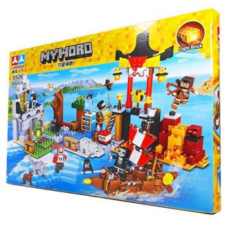 Lắp ráp xếp hình My World 5526 : Đại chiến hải tặc 492mảnh (ảnh thât)