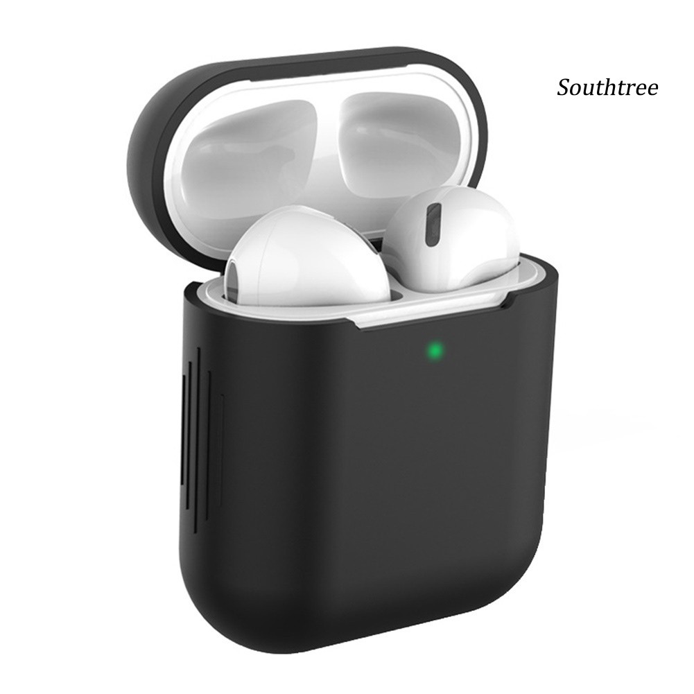 Vỏ Đựng Bảo Vệ Hộp Sạc Tai Nghe Airpods 1 / 2 Bằng Silicone Chống Sốc