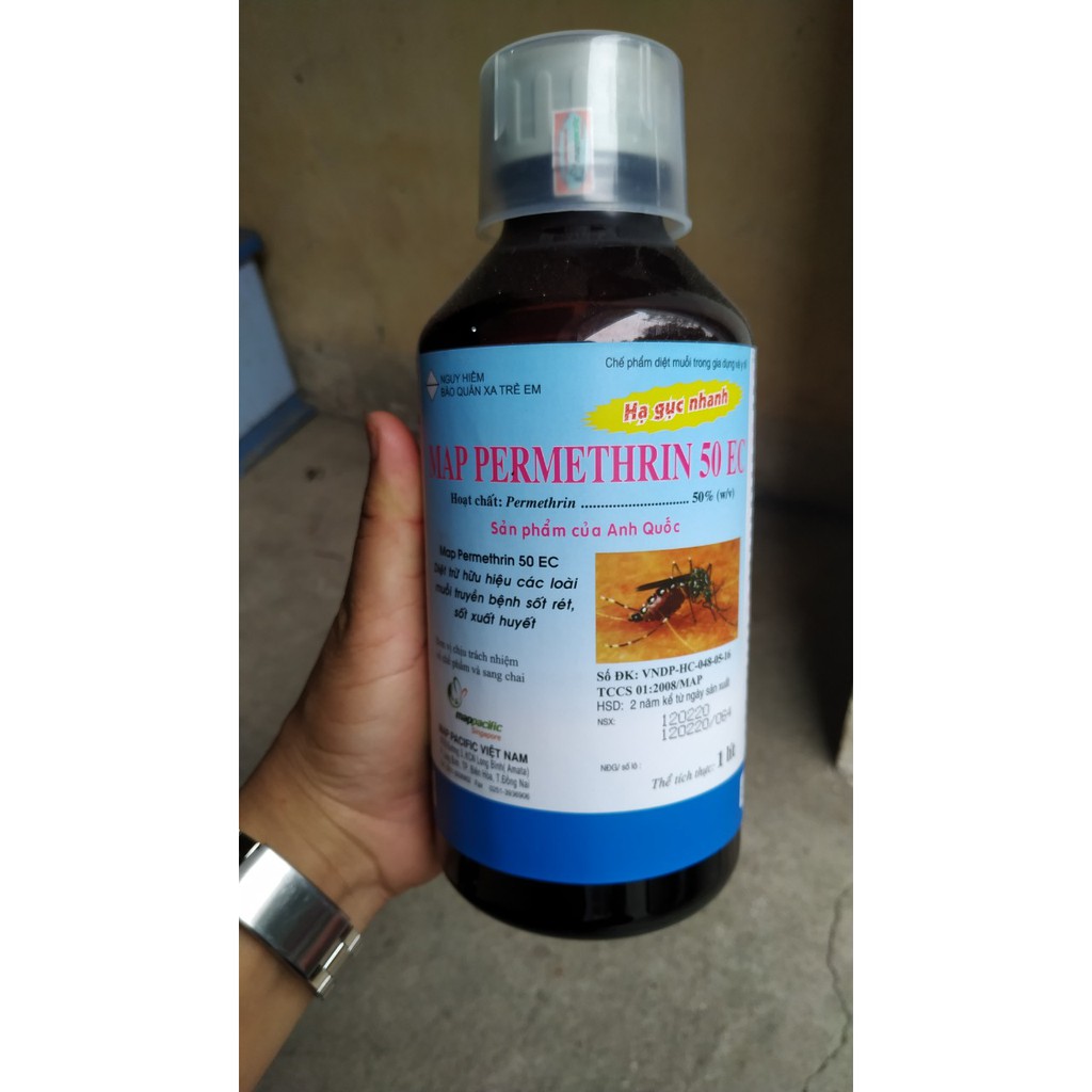 Thuốc Muỗi Map-Permethrin 50EC chai 1L ( Hàng nhập Anh Quốc )