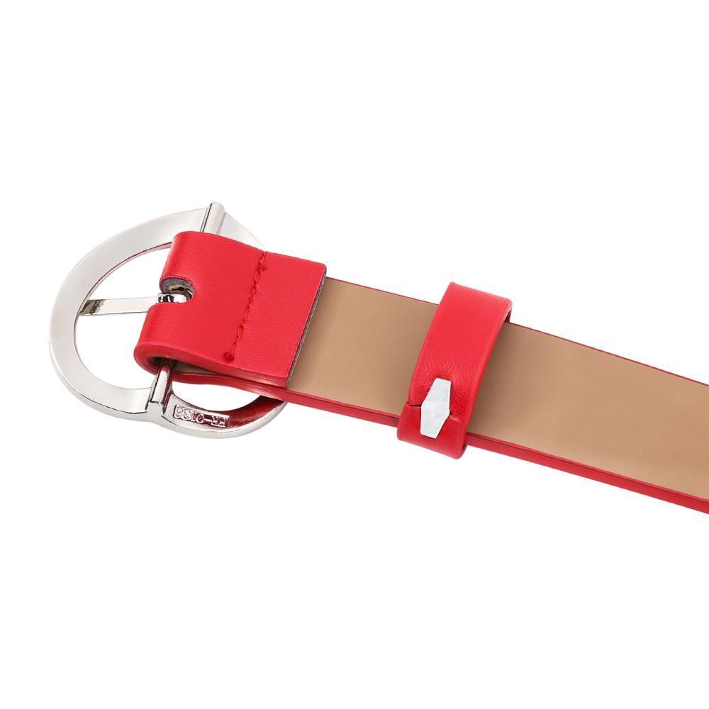 Thắt Lưng Da Pu Khóa Trái Tim Màu Kẹo Ngọt Thời Trang Dự Tiệc