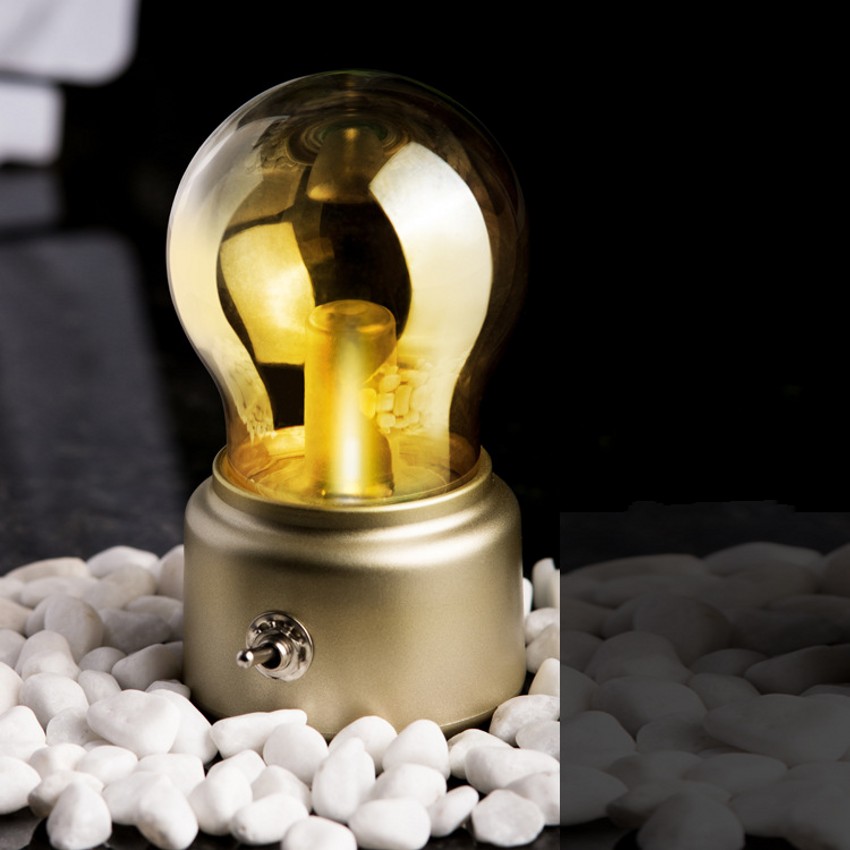 Đèn Led Để Bàn Sạc Usb Kiểu Dáng Cổ Điển
