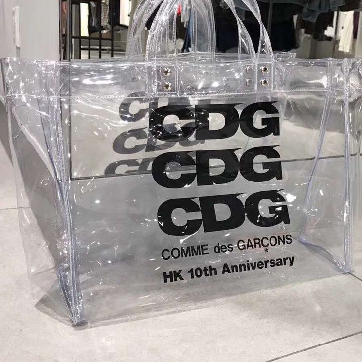 Túi Tote Đeo Vai Bằng PVC Trong Suốt Sức Chứa Lớn Dễ Phối Đồ Thời Trang Cho Nữ