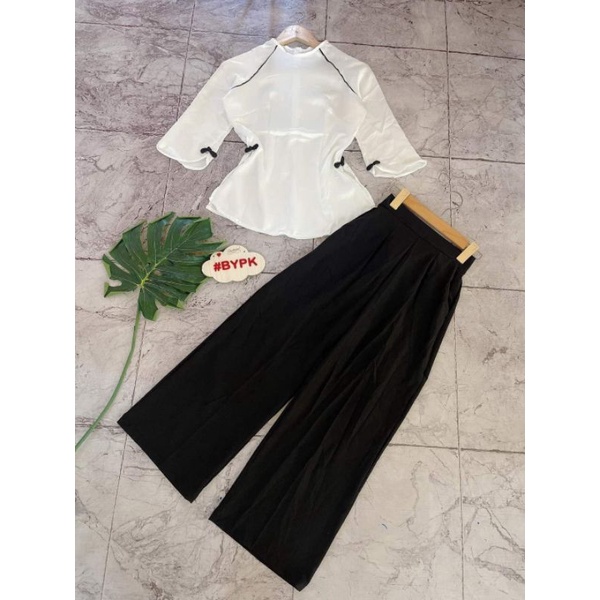 [ GIÁ SOCK ] SET ÁO BÀ BA , QUẦN ỐNG RỘNG CÓ CHUN CO DÃN | BigBuy360 - bigbuy360.vn