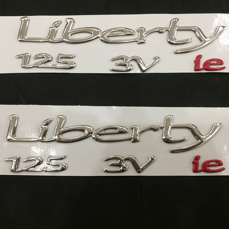 [KHUYẾN MẠI] Trọn bộ tem chữ LIBERTY 125 3V ie nổi dán xe máy chất liệu siêu bền đẹp A128