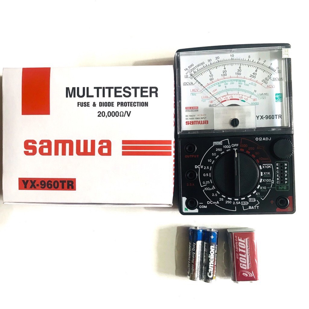 Đồng hồ đo điện vạn năng, đồng hồ VOM YX- 960TR kèm theo pin