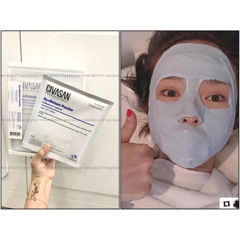 Mask cấp nước và phục hồi chuyên sâu - Mask Civasan Hy+ Balsam Powder
