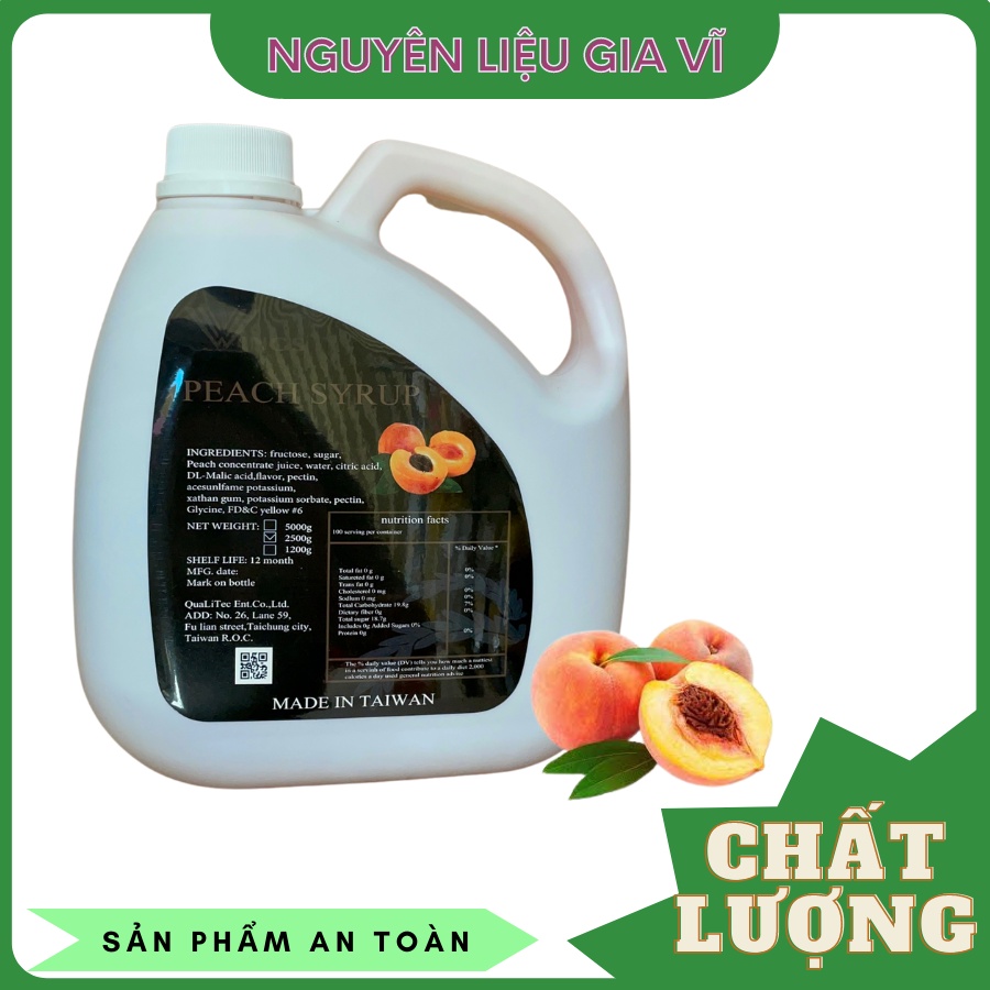 Syrup Wings Đào 2Kg5 đài loan