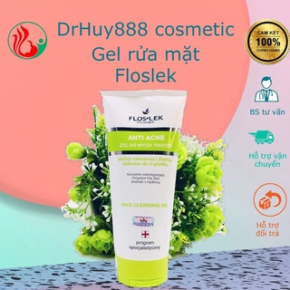 Sữa rửa mặt sạch khuẩn Floslek Pharma ANTI ACNE Face Cleansing Gel 125ml và 200ml