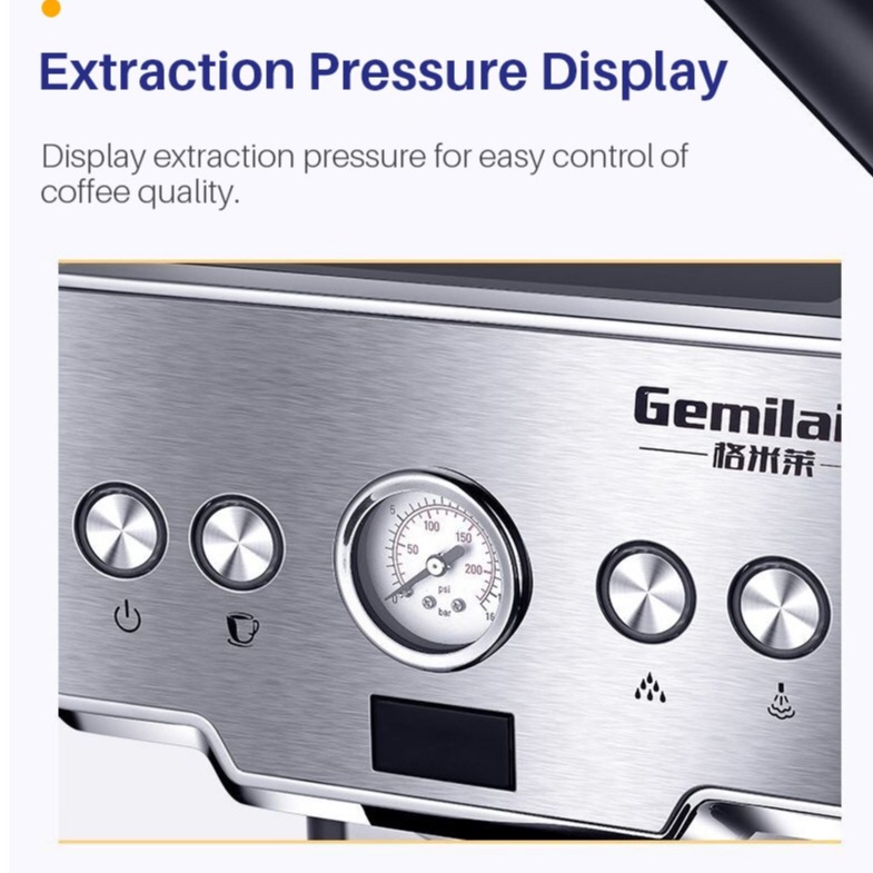 Máy pha cà phê Gemilai CRM 3605 Espresso