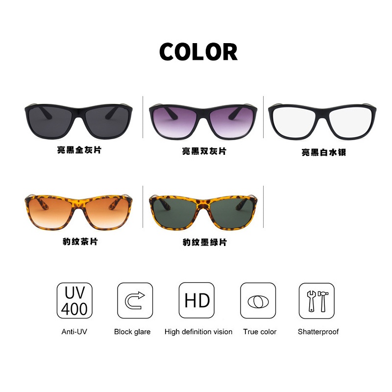 (KIQI-FASHION) COD Kính Mát Thời Trang Chống Tia UV400 Dành Cho Nam Và Nữ