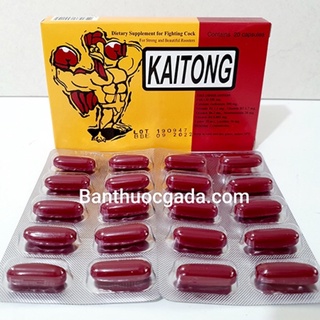 Sâm KAITONG Thái Lan Hộp 20 Viên Cho Gà Hỗ trợ tăng thể lực