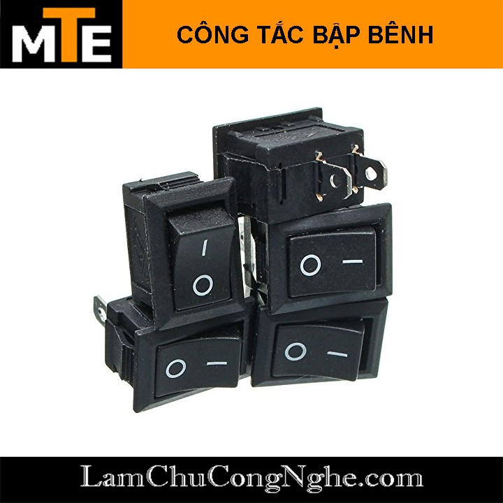Combo 10 Công tắc bập bênh KCD11-101 6A 250V 2 Chân