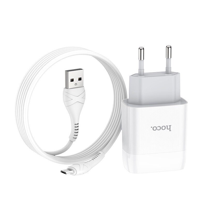 Bộ sạc Hoco C73 kèm dây lightning, Micro USB, Type C - Hàng phân phối chính hãng Giá rẻ nhất shopee