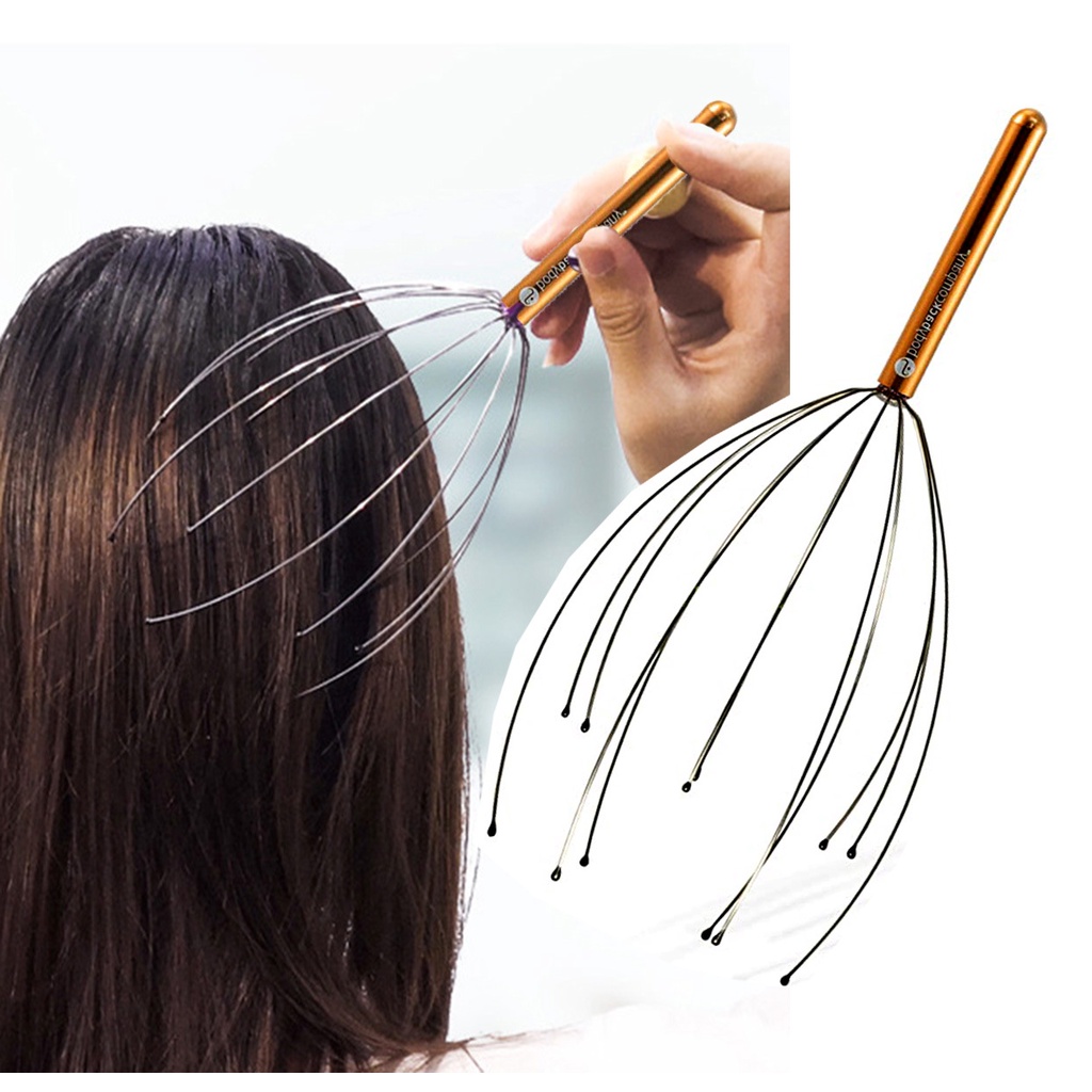 (Hàng Mới Về) 1 Dụng Cụ Mát Xa Đầu Và Cổ Giúp Giảm Căng Thẳng