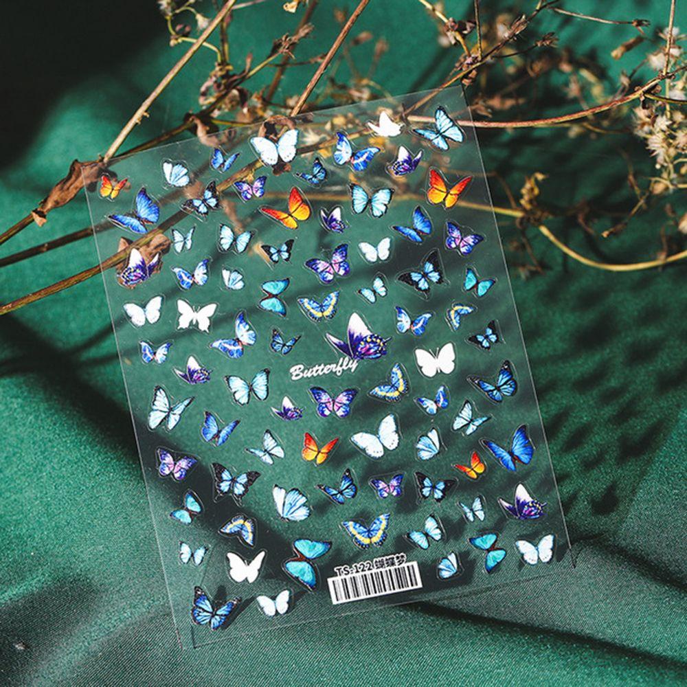 1 Tấm Hình Dán Móng Tay Nghệ Thuật 5D Nhiều Phong Cách Khác Nhau