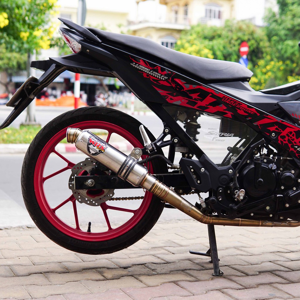 Pô WRX GP5 K1  tròn màu inox