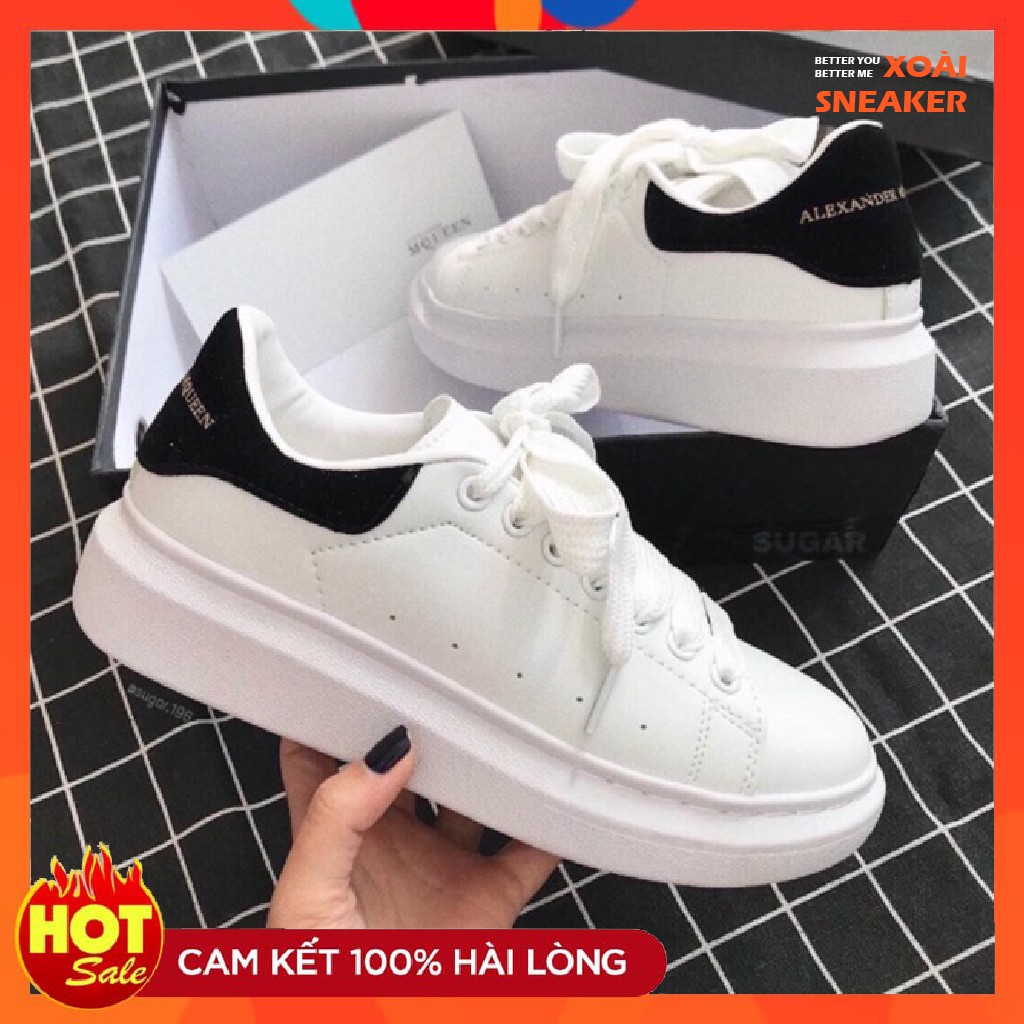Giày Sneaker MCQ 💖XẢ KHO💖 Giày Sneaker MCQ Trắng Đen Tinh Tế Dễ Phối Đồ | BigBuy360 - bigbuy360.vn