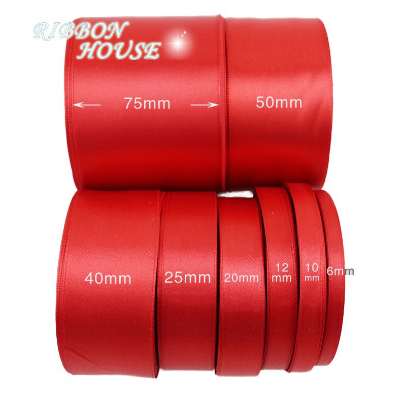 Cuộn Ruy Băng 22m Màu Đỏ Sang Trọng Trang Trí Tiệc