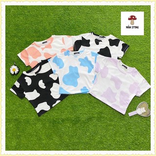 Áo croptop bò sữa ôm body màu trắng, đen, hồng - Nấm Store