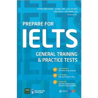 Sách Prepare for IELTS General training & Practice tests 1980 books