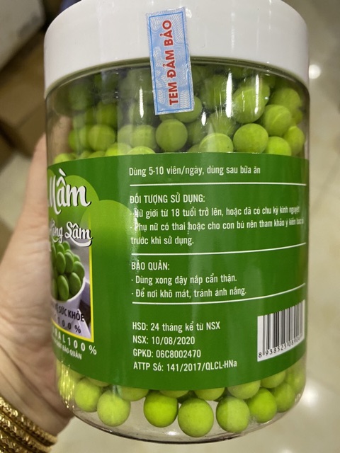 HỦ 500gr VIÊN MẦM ĐẬU NÀNH HỒNG SÂM MATCHA TĂNG VÒNG 1 , ĐẸP DA , TĂNG SINH LÝ NỮ | BigBuy360 - bigbuy360.vn