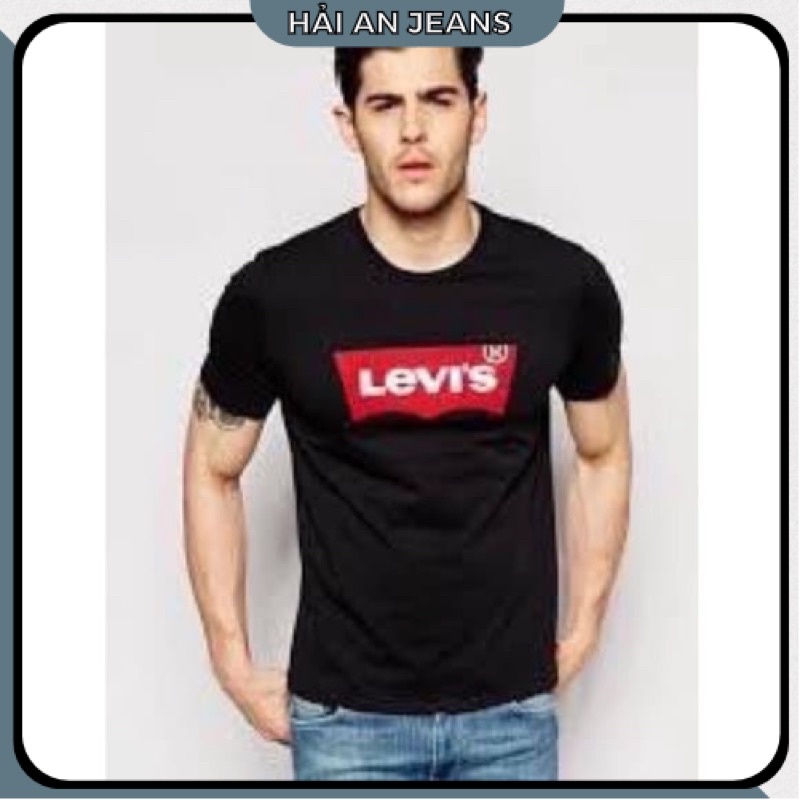 Áo thun nam cao cấp levi- 100% thun cotton thoáng mát