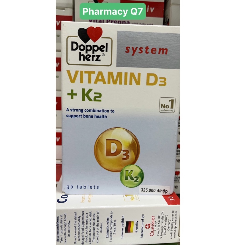 [TPCN Khập Khẩu]Đức D3 K2 Viên Bổ sung vitamin D3 và vitamin K2 cho cơ thể