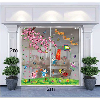 Decal trang trí tết 2021 combo số 24