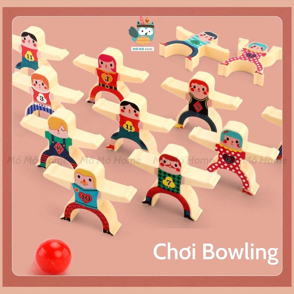 Domino Xếp Hình 16 Khối Cân Bằng 3in1 đa chức năng. Tư Duy Logic và rèn luyện sự tập trung cho bé