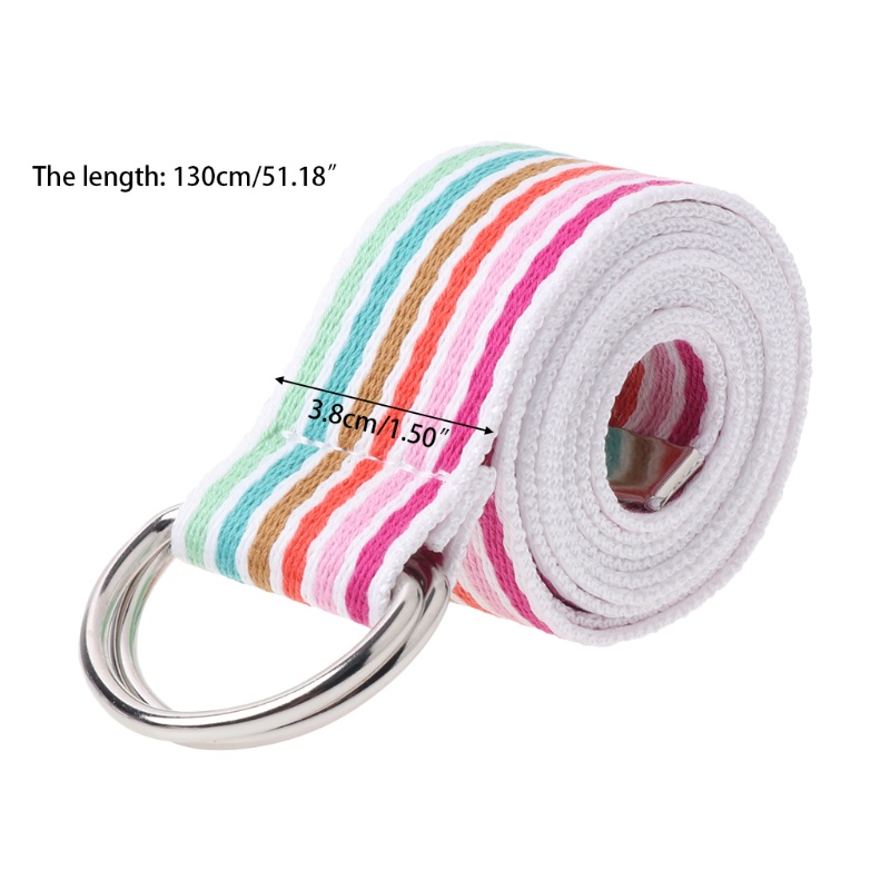 Thắt Lưng Vải Canvas Khóa Kim Loại Đôi Thời Trang