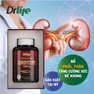 Viên uống Đông Trùng Hạ Thảo hỗ trợ Bổ Phổi, Bổ thận, Tăng Cường Sức Đề Kháng, Tốt Cho Sức Khỏe - Drlife