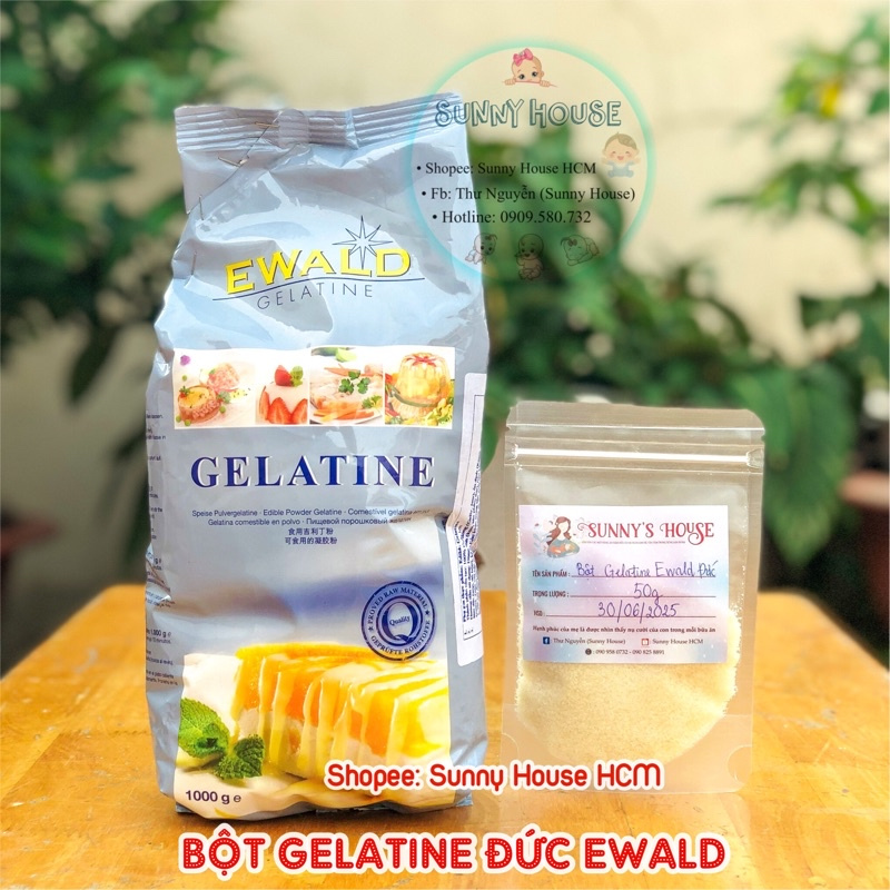 50g Bột Gelatine Đức Ewald [Date 2026]