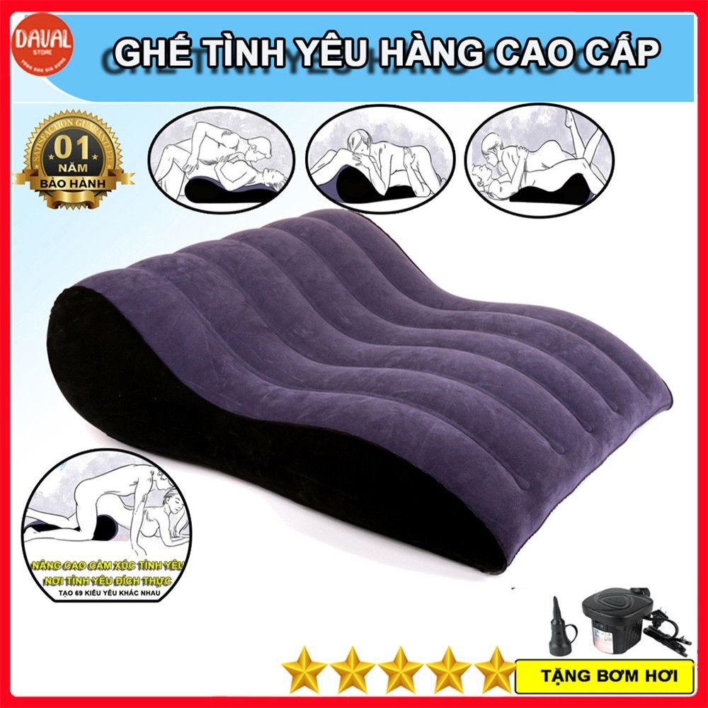 Đệm yêu đa năng cao cấp  - Ghế tình yêu bơm hơi thư giãn êm ái bảo mật kín đáo thông tin TADACA