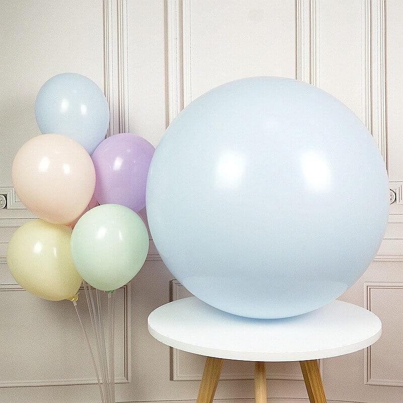 Bong Bóng Sữa Pastel Jumbo Size 24in (60cm) Trang Trí Sinh Nhật Túi 1 Cái.