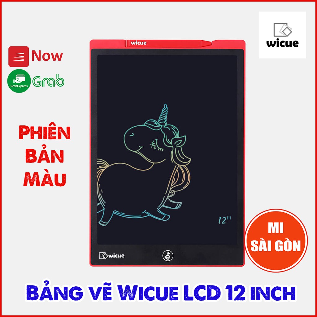 [Hỏa Tốc HCM] Bảng vẽ Wicue LCD 12 inch (Phiên bản màu sắc cầu vồng)