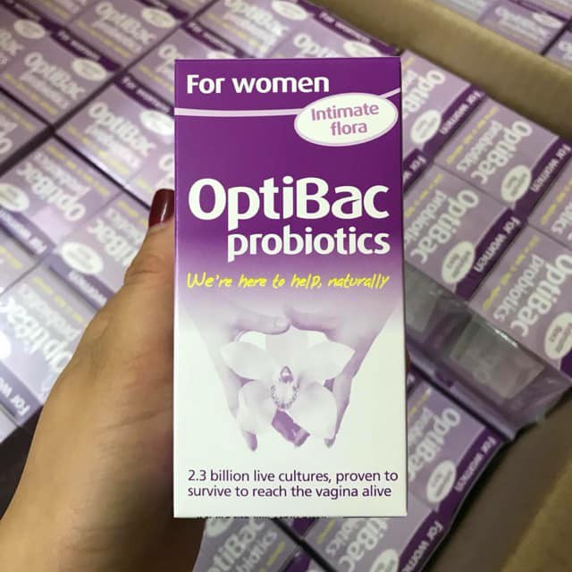 Men vi sinh OptiBac Probiotics Tím của Anh