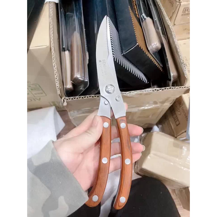 Kéo Cắt Gà, Vịt Cắt Tỉa Cây Cảnh Đa Năng Seki Siêu Sắc Chính Hãng Nhật Bản.