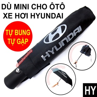 Dù gấp gọn tự động toyota màu đen - bạc có clip thực tế
