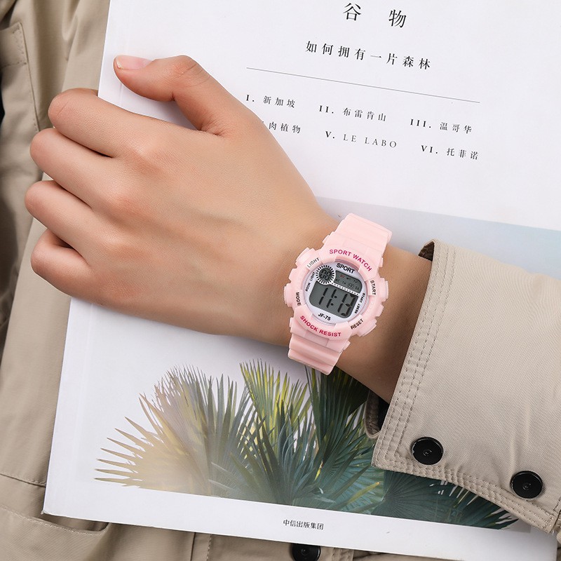 ĐỒNG HỒ NỮ DÂY CAO SU SPORT D406 JF75 MẶT TRÒN NHỎ XINH | BigBuy360 - bigbuy360.vn