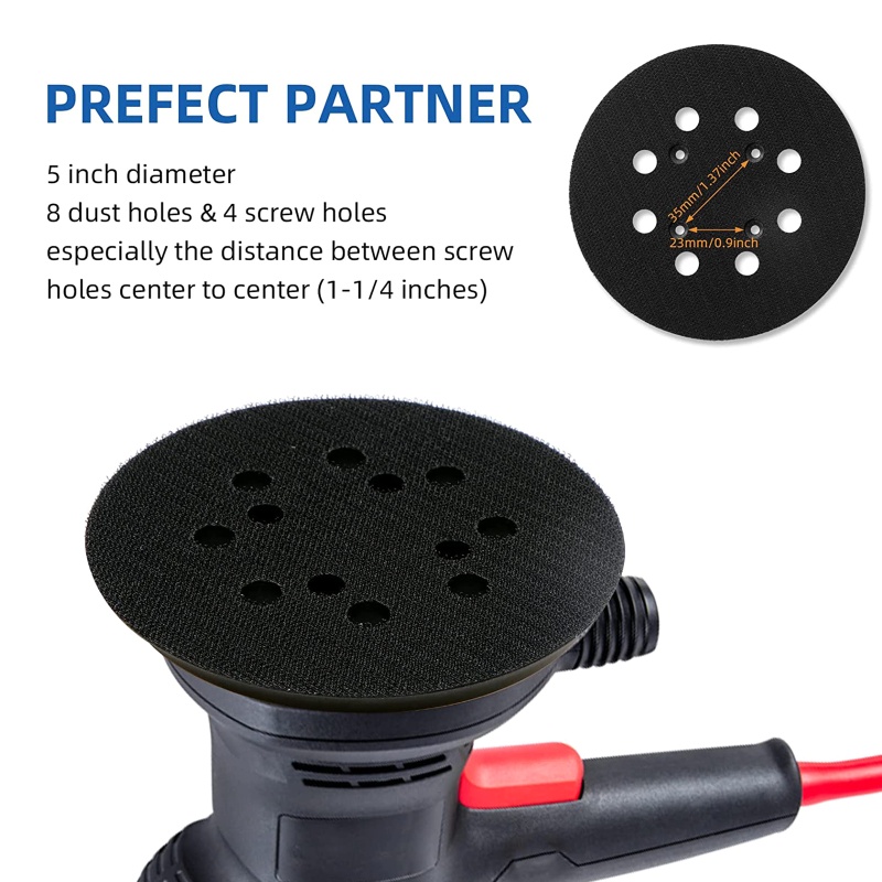 Set 3 Đĩa Chà Nhám 5 4 Mắt Có Vòng Móc Đánh Bóng Cho BO5041 M92