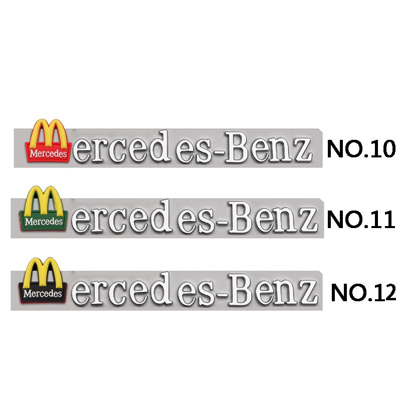 Miếng Dán Bảng Chữ Cái / Số Bằng Nhựa abs Trang Trí Đuôi Xe Hơi mercedes benz glk w124 w168 w210 w211 w203 w204 sls