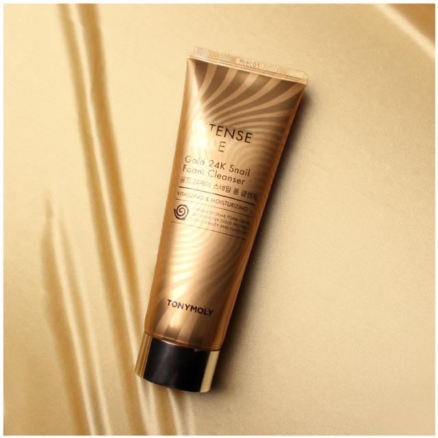 Sữa rửa mặt vàng 24k ốc sên TonyMoly Gold 24k Snail Foam Cleanser Intense Care Hàn Quốc