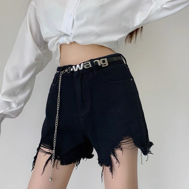 Thắt lưng da mix sợi xích Thắt lưng WANG 2 màu