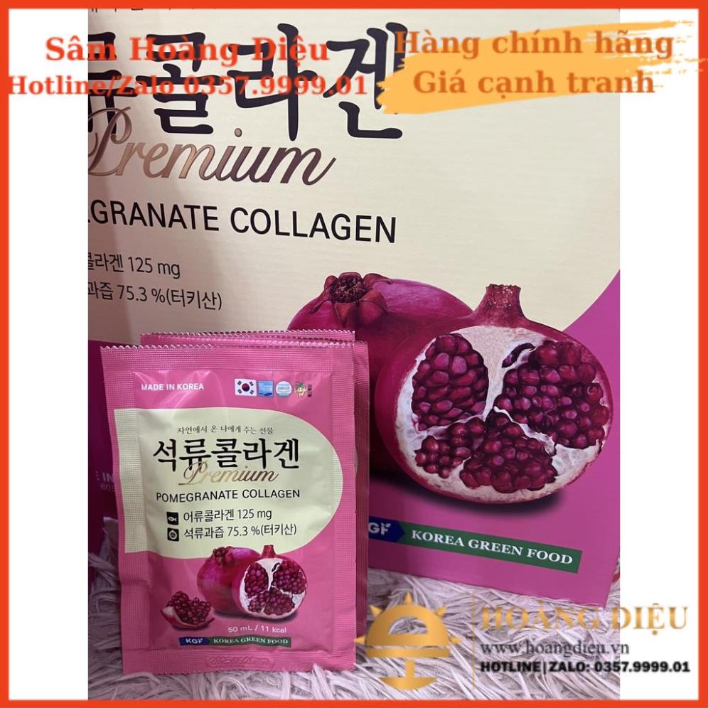 Nước Hồng Sâm Collagen Lựu KGF Hàn Quốc Bổ Sung Collagen Giúp Da Săn Chắc, Căng Bóng, Tăng Độ Đàn Hồi Cho Da