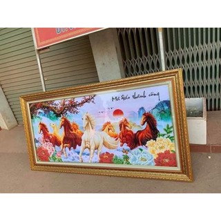 Tranh thêu chữ thập mã đáo thành công