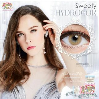 Mẫu Sweety Hydrocor Brown áp tròng siêu tây