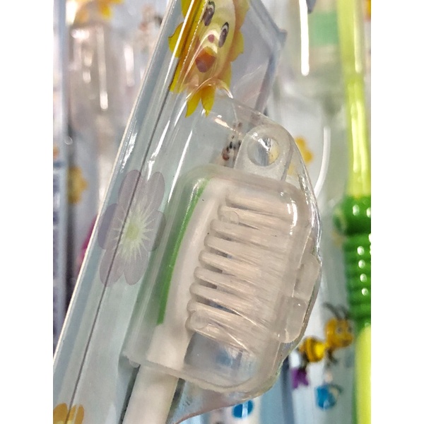 Bàn chải đánh răng lông mềm cho trẻ 3 - 10 tuổi bàn chải hình thú dễ thương Aqua
